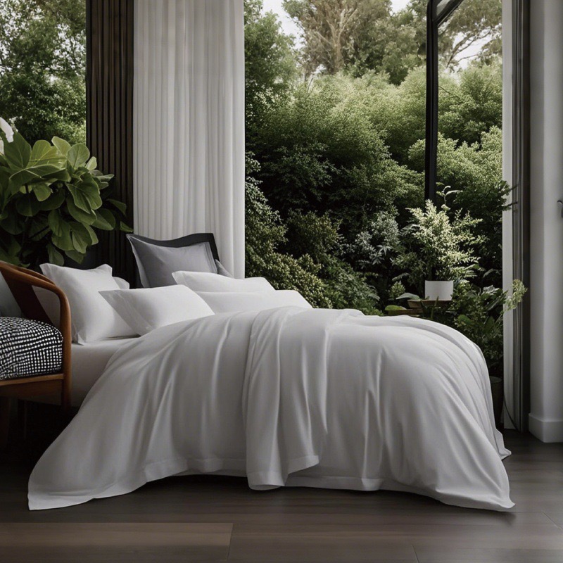 Clean bedding suitable for healthcare accommodation