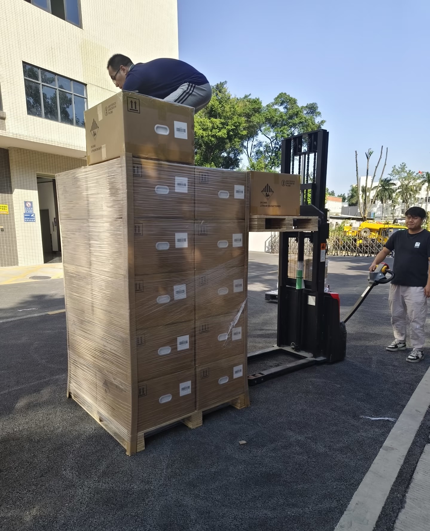 Container loading for hotel linen shipment